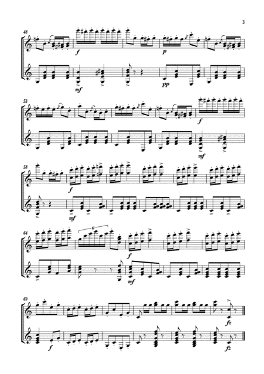 Kathinka-Polka Classical Guitar scores gallery preview page 4