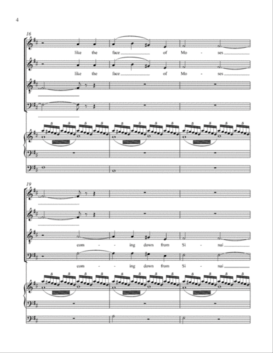 Dazzling as the Sun 4-Part scores gallery preview page 4