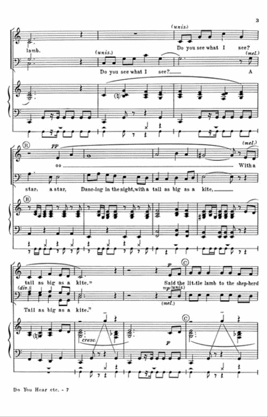 Do You Hear What I Hear? 4-Part scores gallery preview page 3