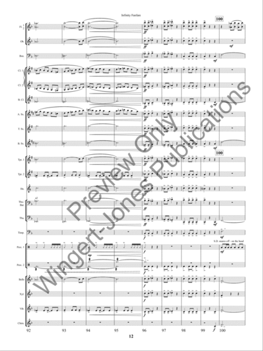 Infinity Fanfare Concert Band scores gallery preview page 15