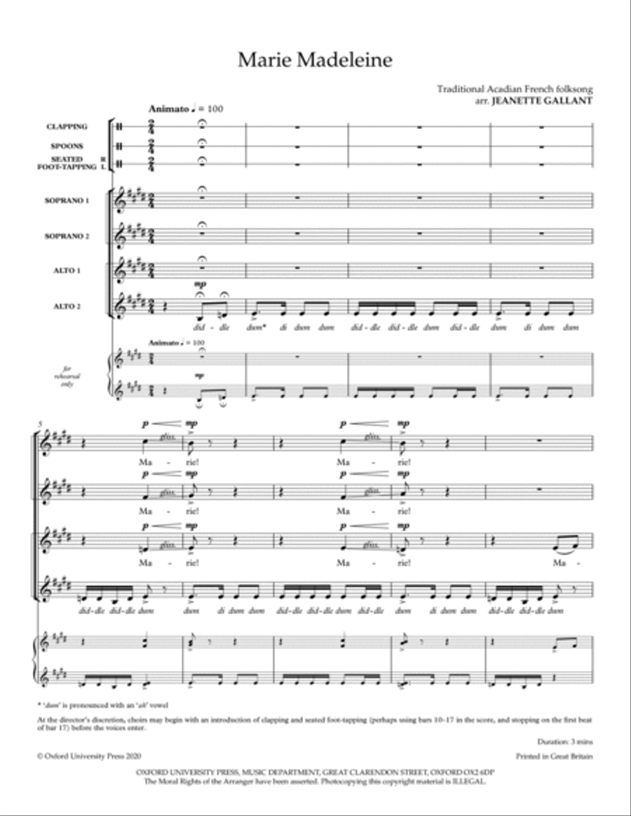 Marie Madeleine (SSAA) Marie Madeleine (SSAA) SSAA scores gallery preview page 3