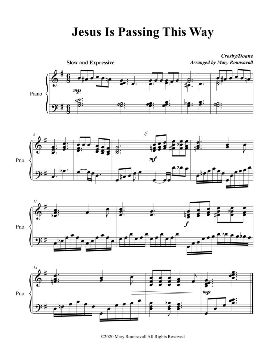 Jesus Is Passing This Way Part scores gallery preview page 1