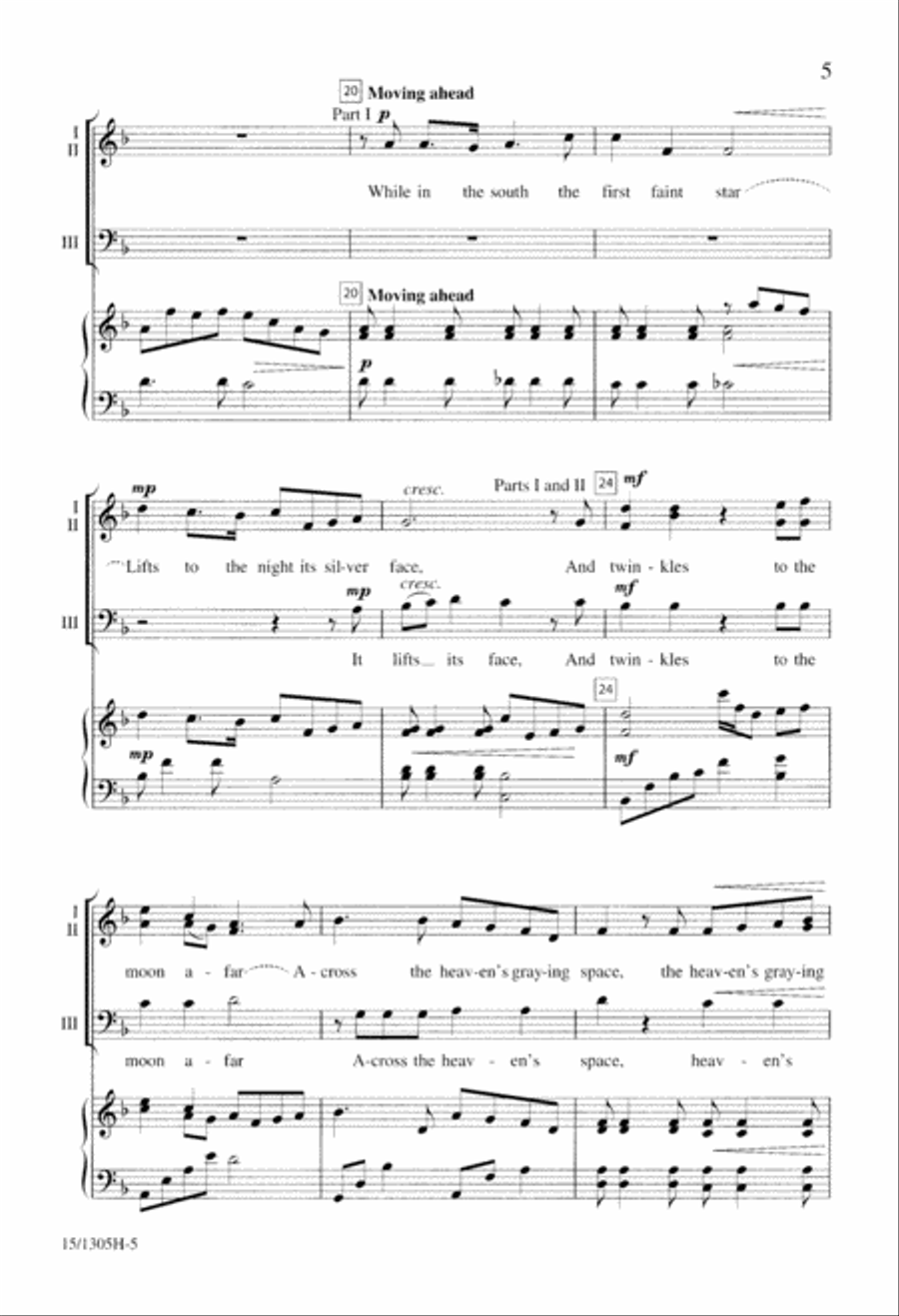 The River Sleeps Beneath the Sky 3-Part scores gallery preview page 5