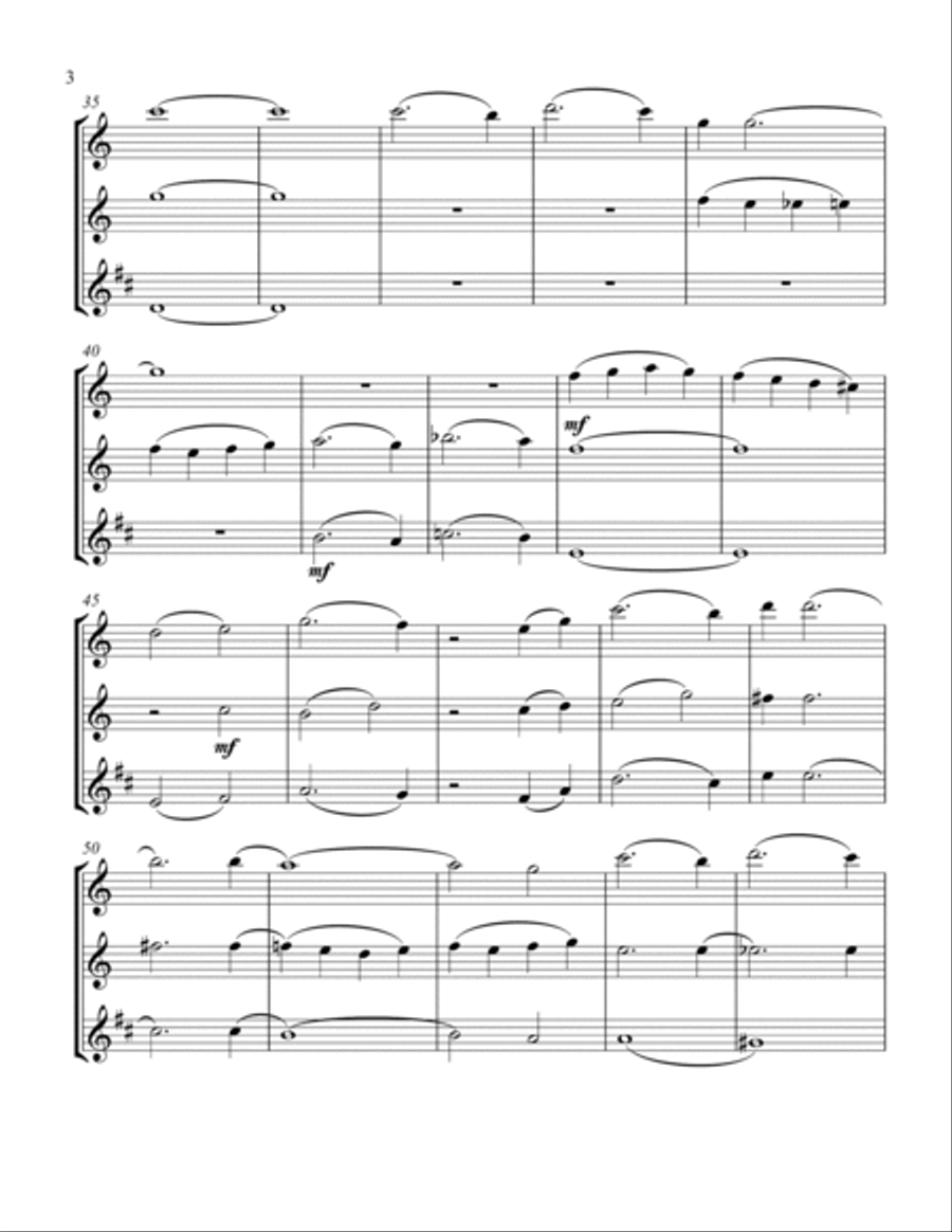 I'll Be Home For Christmas Woodwind Trio scores gallery preview page 4