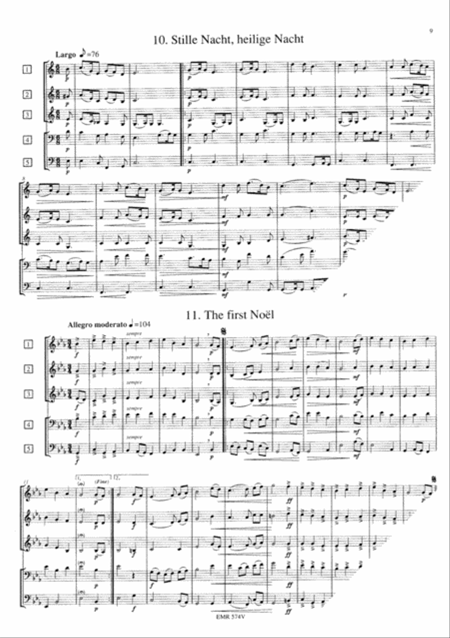Christmas Joy / 32 Weihnachtsmelodien / Christmas Carols / Melodies de Noel Concert Band scores gallery preview page 5