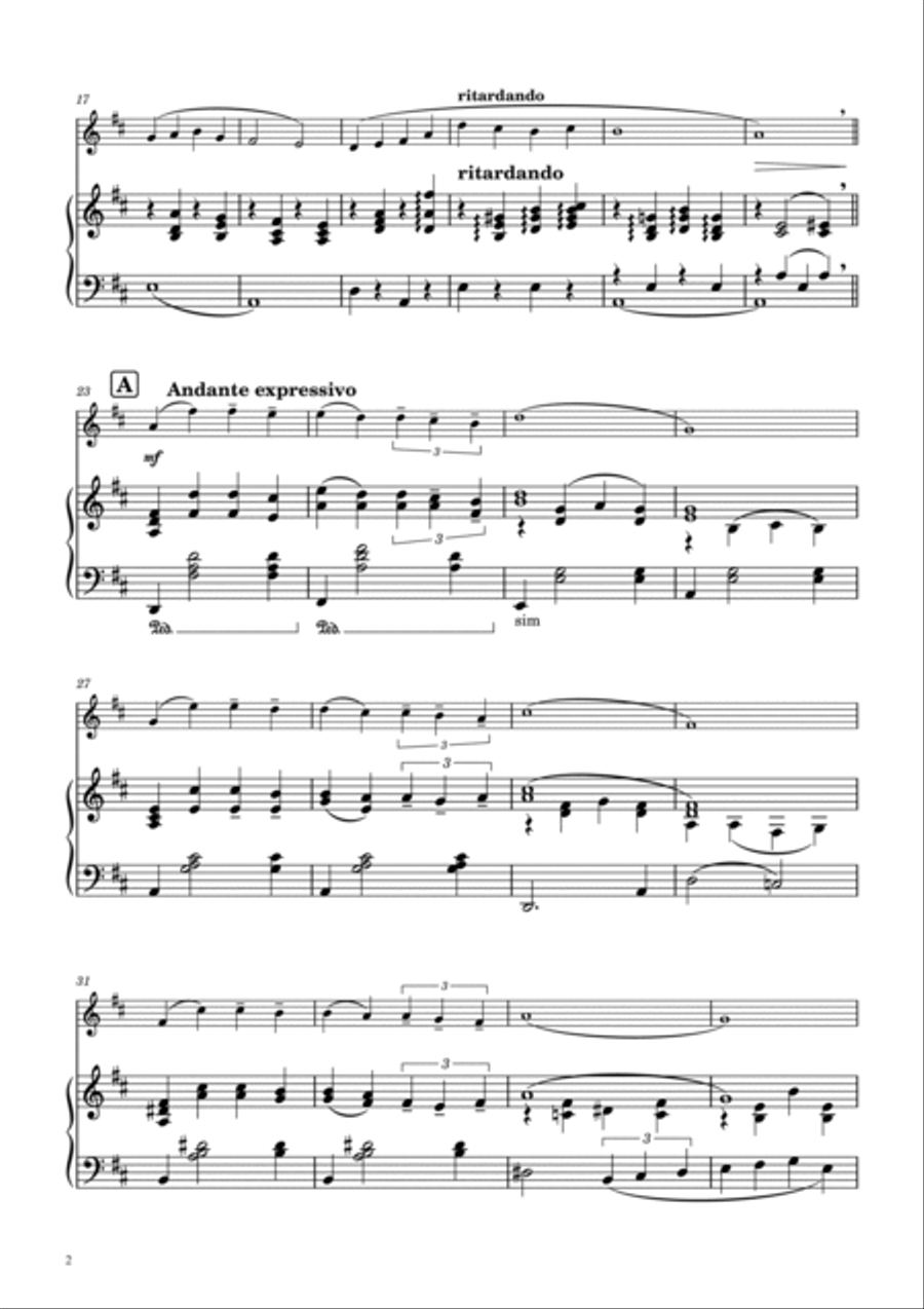 Underneath the Stars for Flute and Piano Flute Solo scores gallery preview page 2