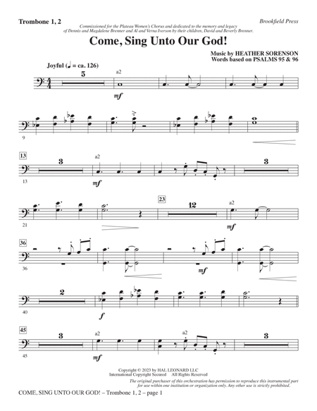 Come, Sing Unto Our God! - Trombone 1 & 2