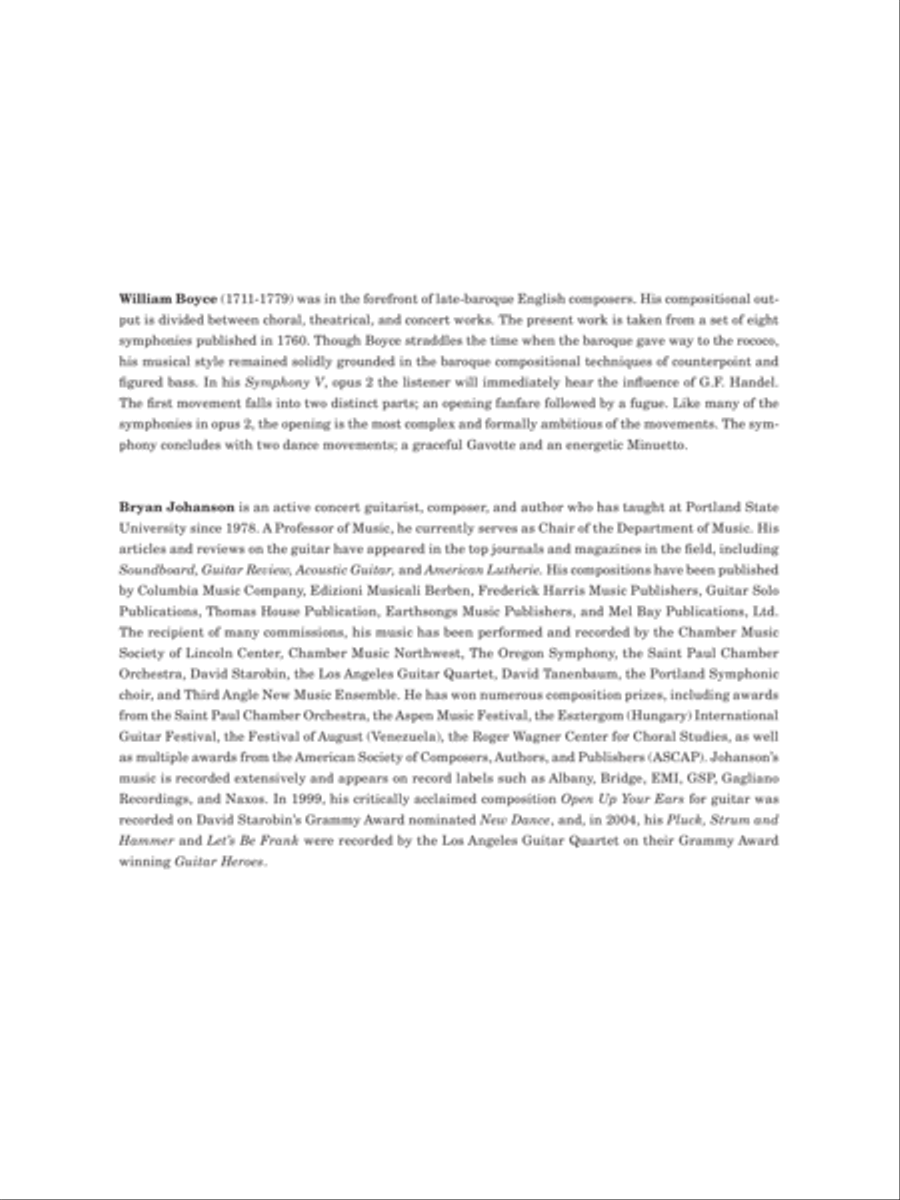 Symphony V Guitar Ensemble scores gallery preview page 2