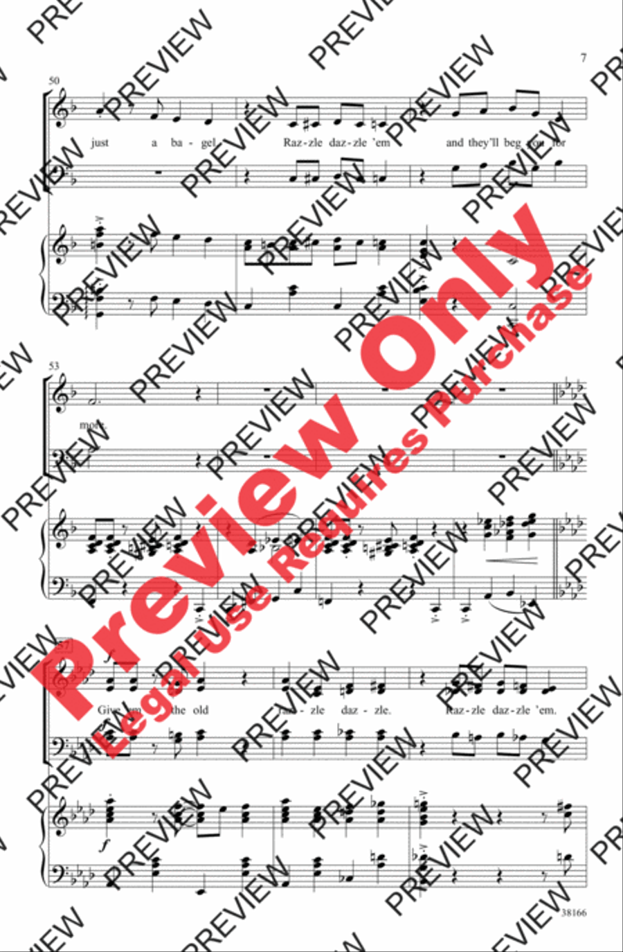 Razzle Dazzle 4-Part scores gallery preview page 18