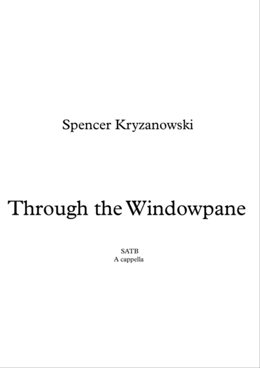 Through the Windowpane Choir scores gallery preview page 1