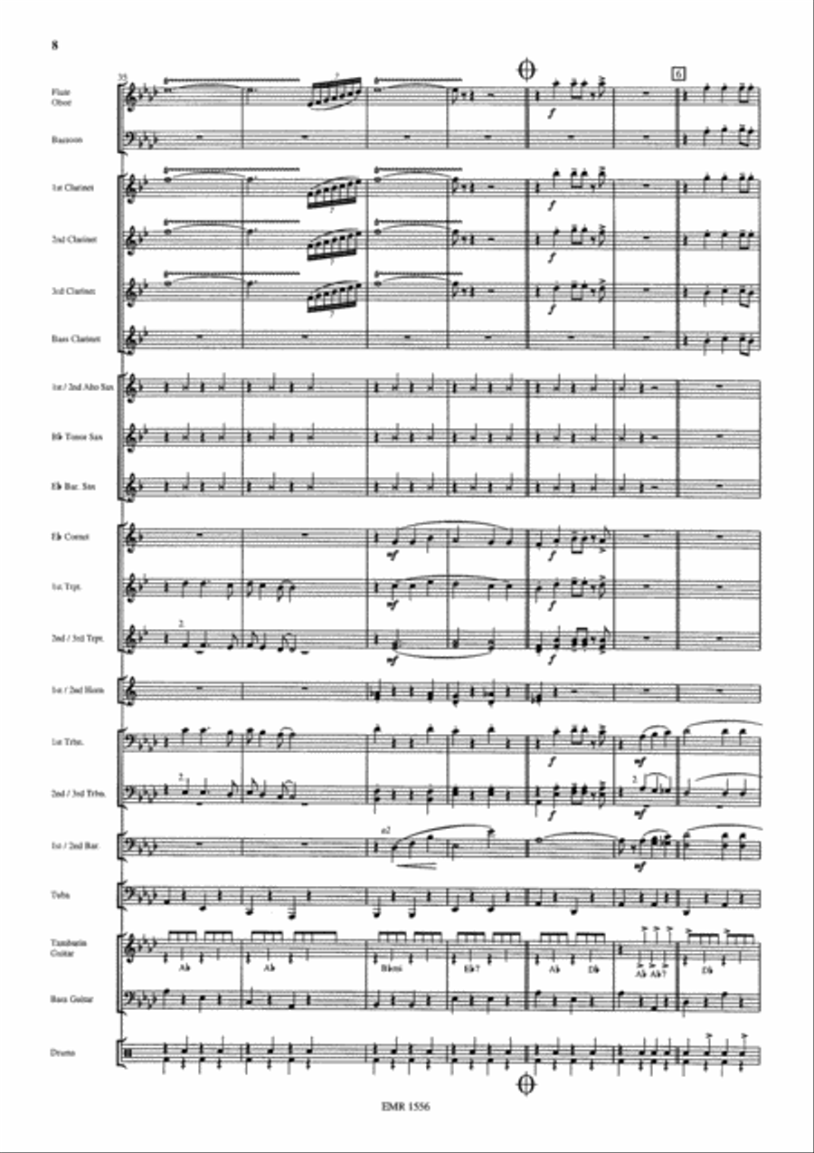 Gospel Train Concert Band scores gallery preview page 8
