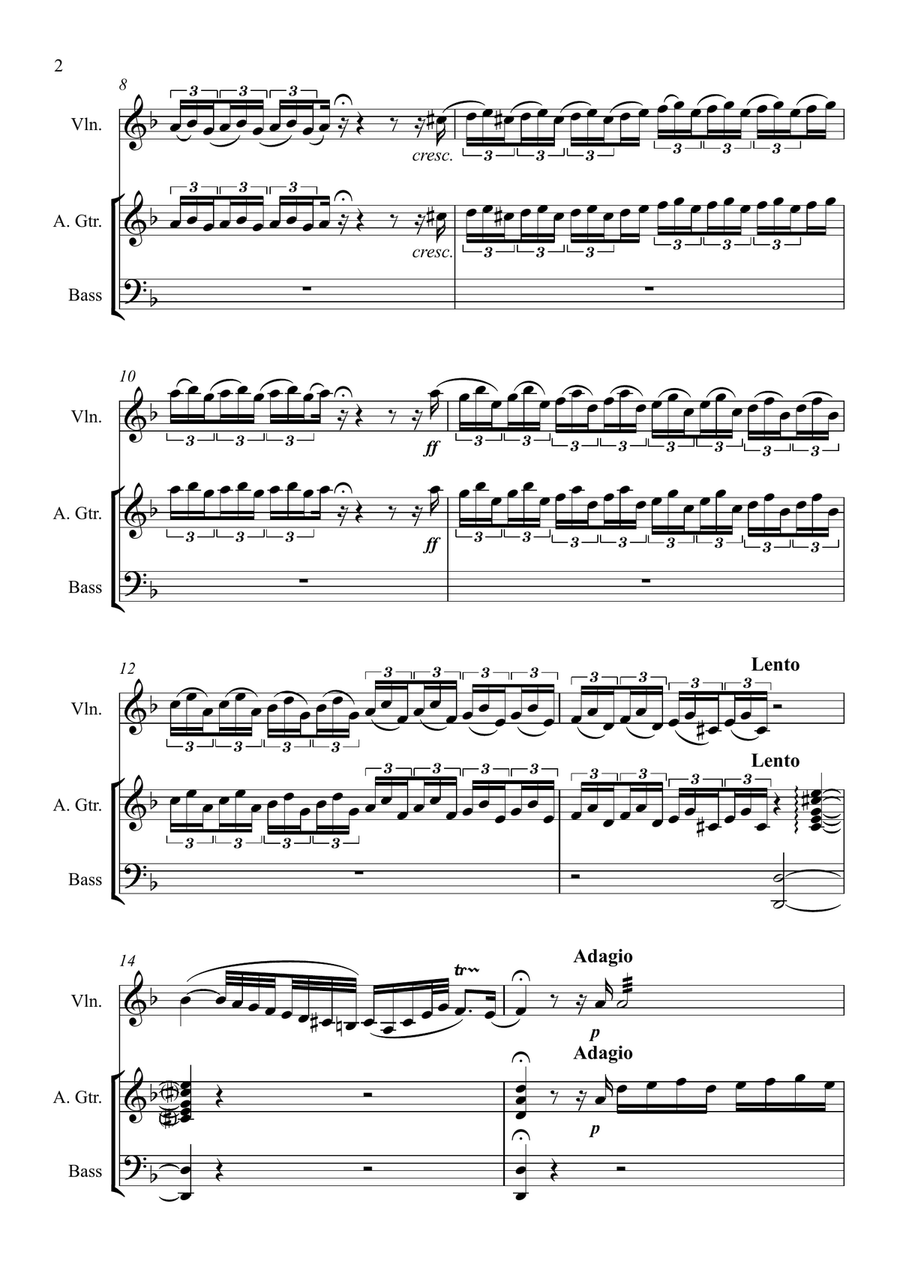 Toccata et fugue en ré mineur (BWV 565) Small Ensemble scores gallery preview page 2