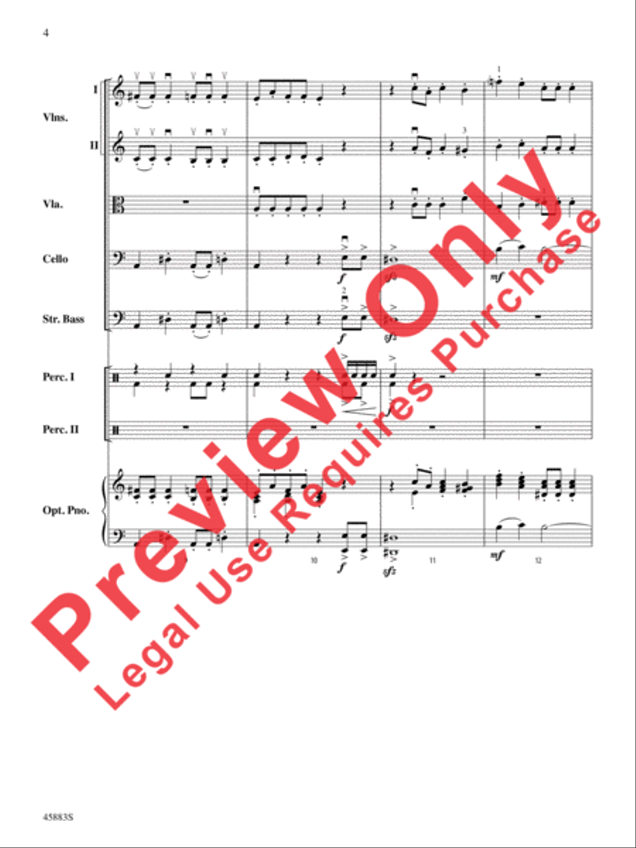 Secret Agent Sugar Plum String Orchestra scores gallery preview page 4
