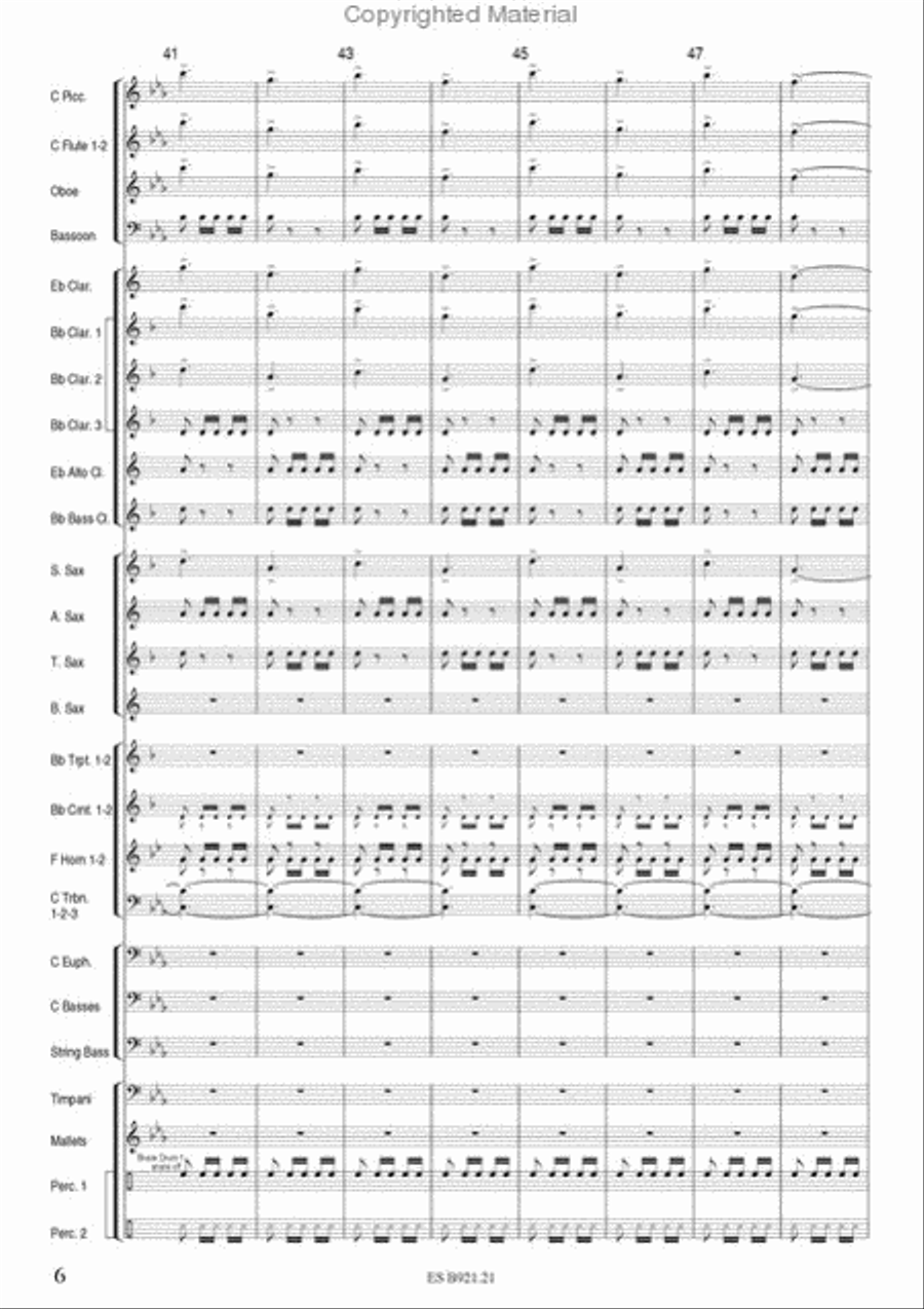 Mascherata Concert Band scores gallery preview page 4