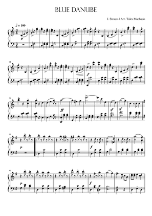 Blue Danube | Easy piano arrangement