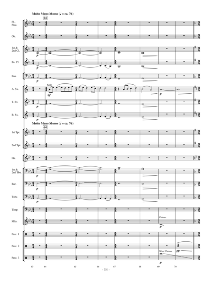 The Witch and the Saint Concert Band scores gallery preview page 13