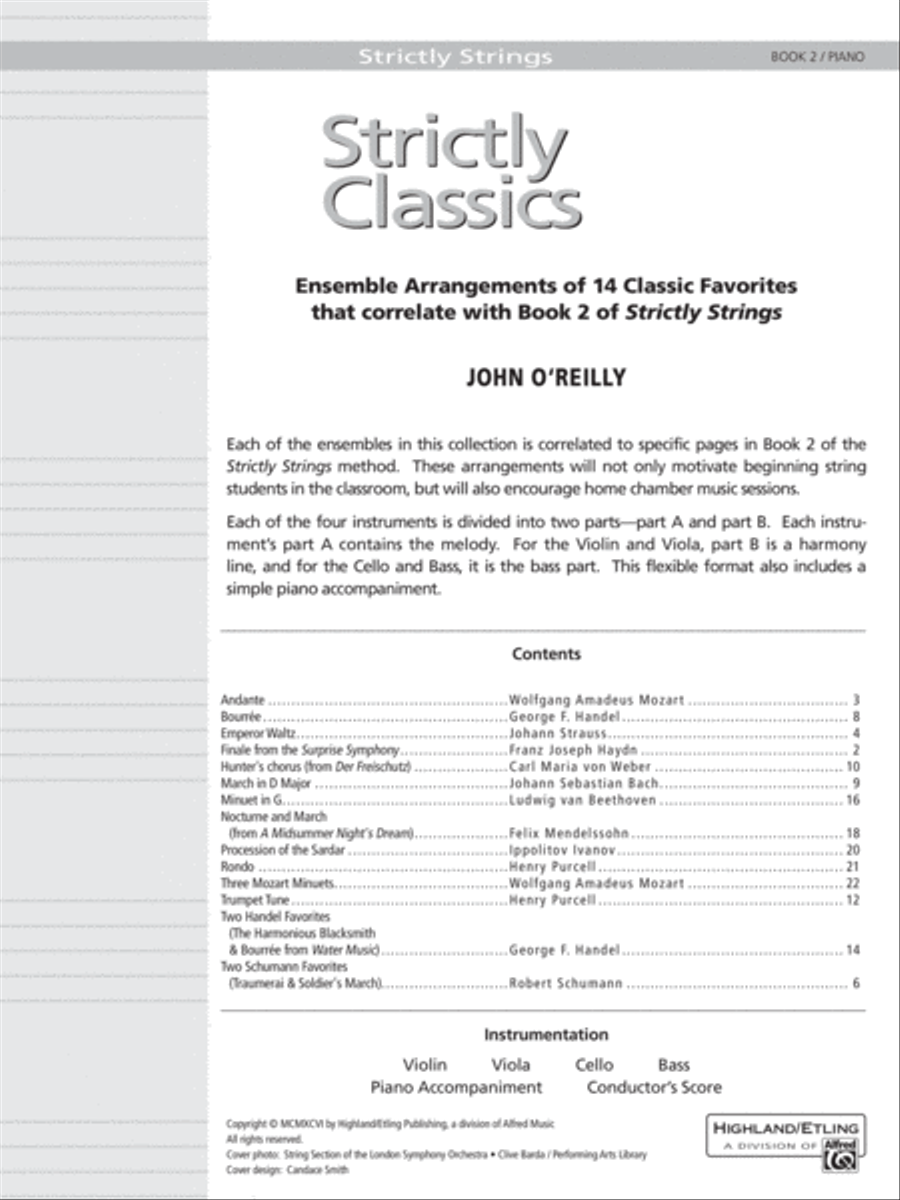 Strictly Classics, Book 2 Chamber Orchestra scores gallery preview page 2