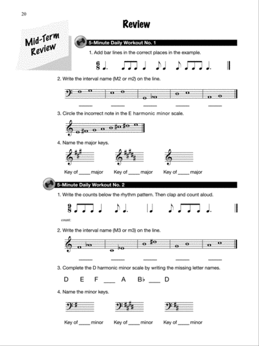 Theory for Busy Teens Piano Method scores gallery preview page 4