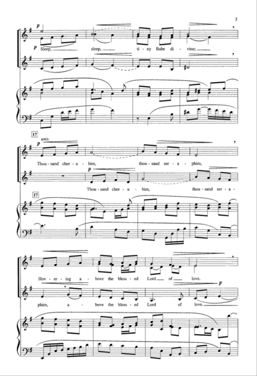 The Sleep Of The Child Jesus SSA scores gallery preview page 2