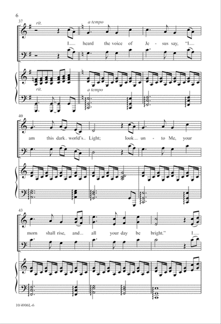 Come to Me and Rest 3-Part scores gallery preview page 6