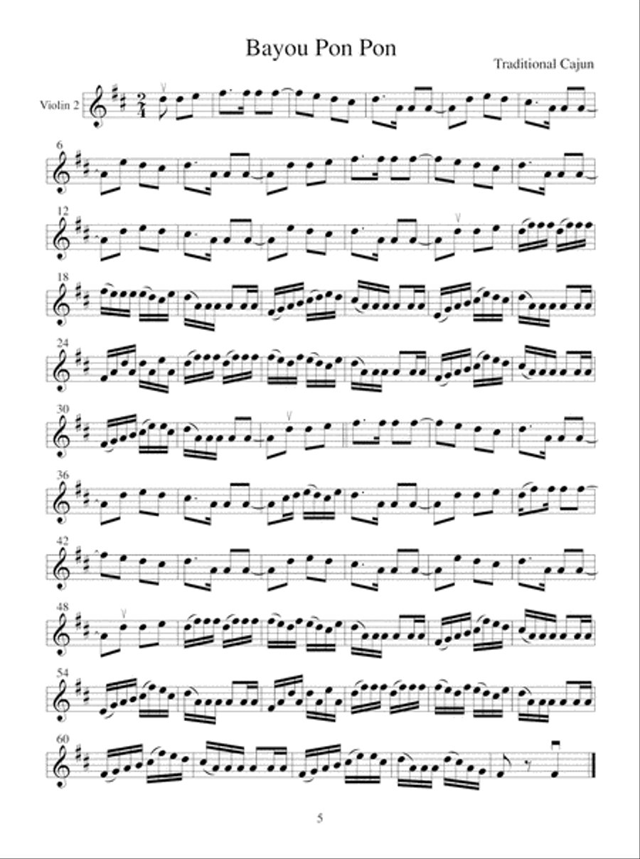 American Fiddle Tunes for Solo and Ensemble - Violin 1&2