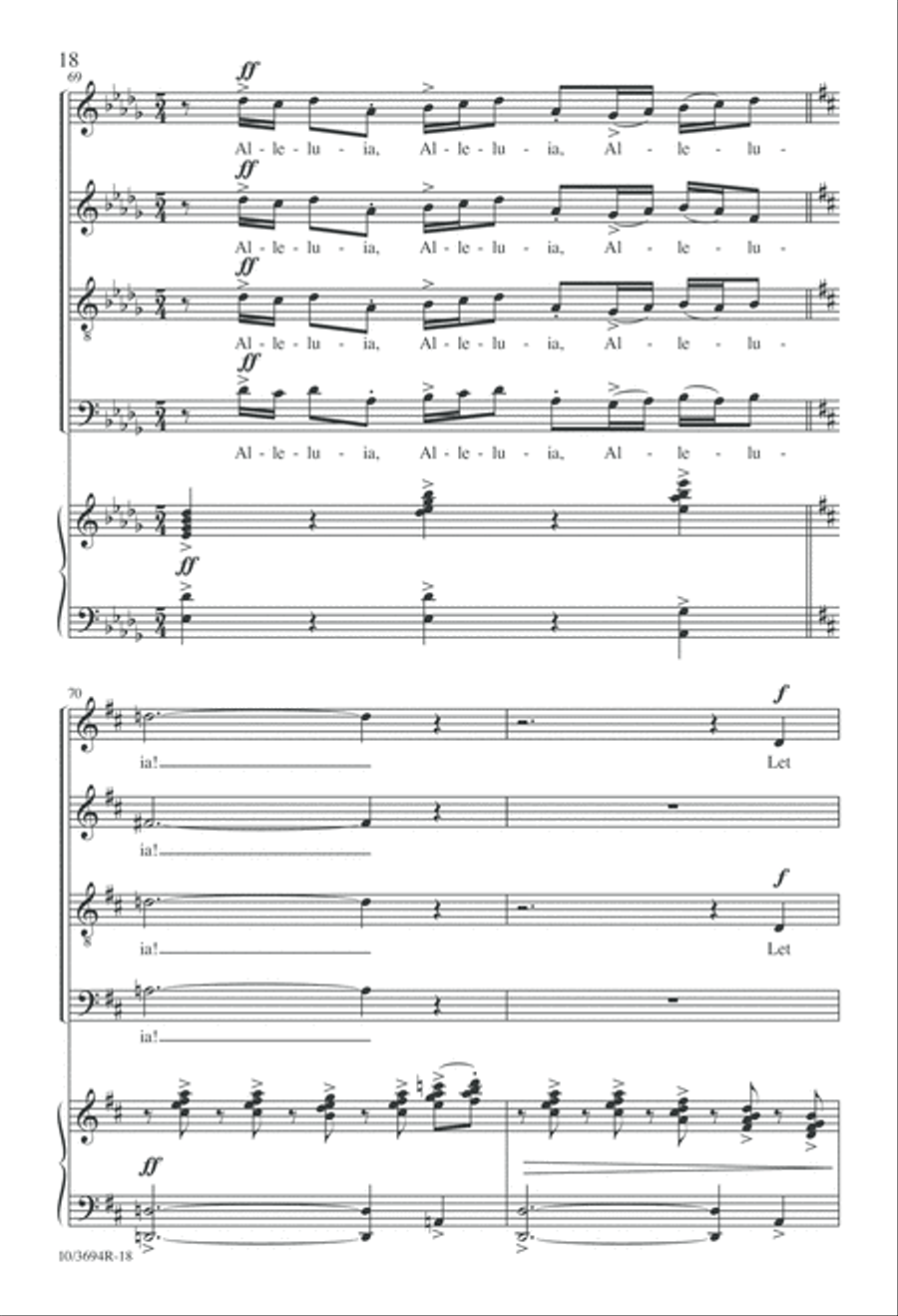 All Creatures, Lift Your Voice and Sing! 4-Part scores gallery preview page 18