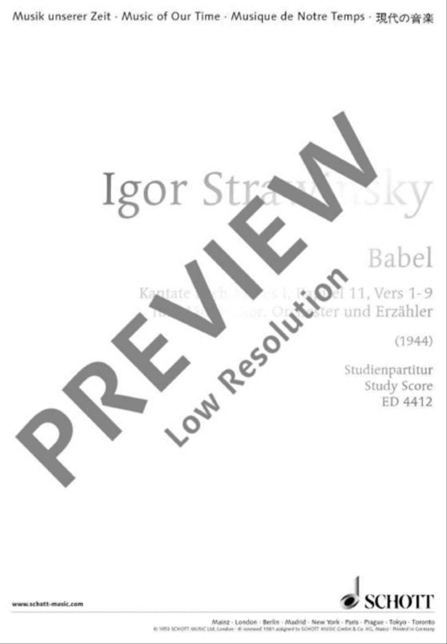 Babel Babel TTBB scores gallery preview page 2