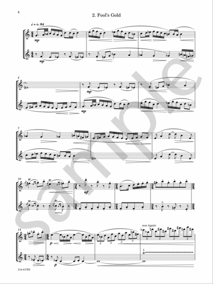 Spelunking Spelunking Flute Duet scores gallery preview page 4