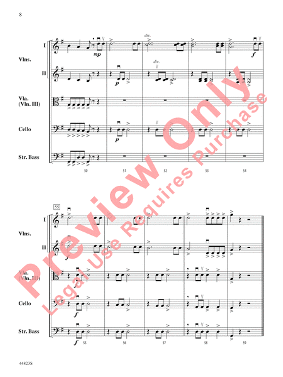 Presto! Presto! String Orchestra scores gallery preview page 9