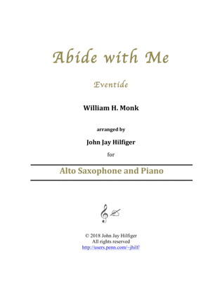 Abide with Me for Alto Saxophone and Piano