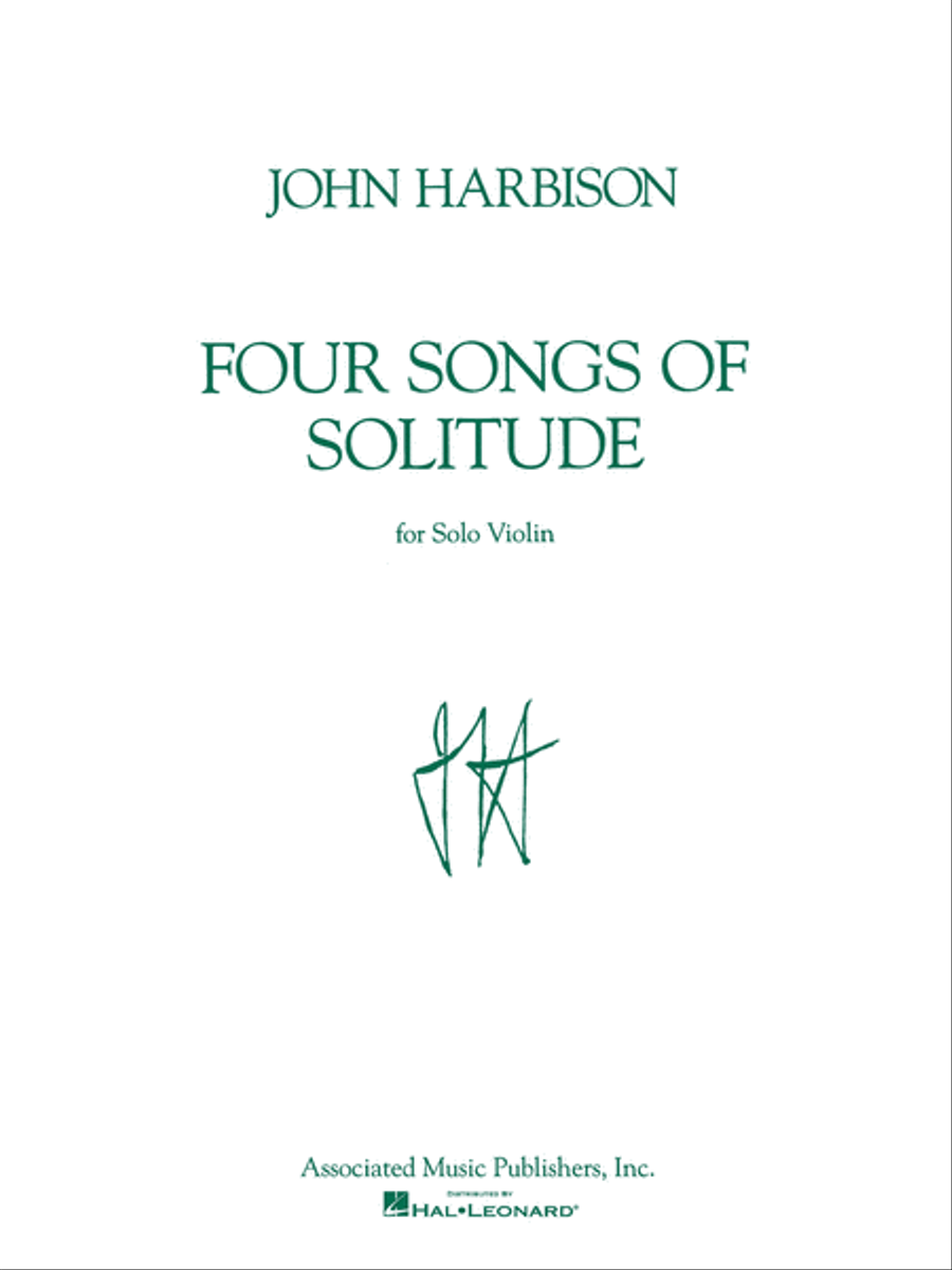 Four Songs of Solitude Four Songs of Solitude Violin Solo scores gallery preview page 1