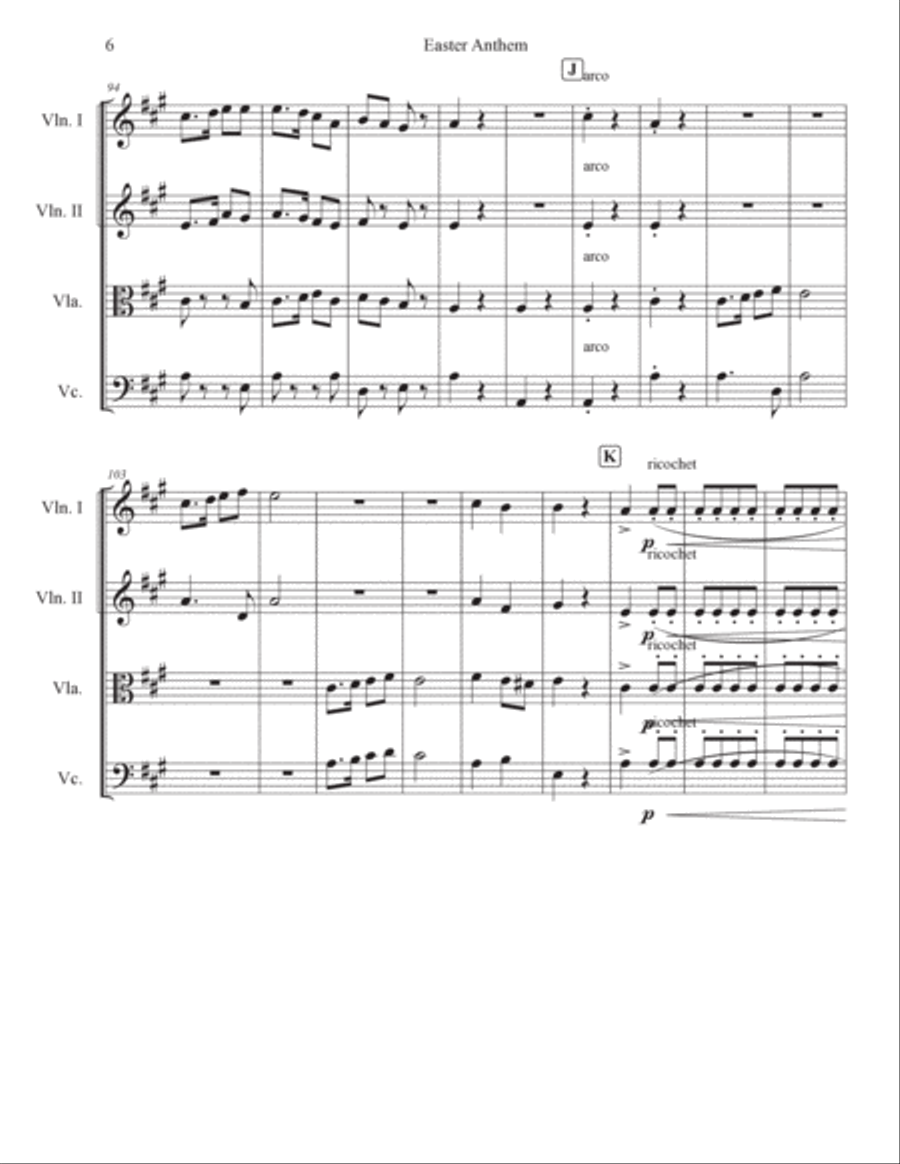 Easter Anthem Easter Anthem Woodwind Quintet scores gallery preview page 6