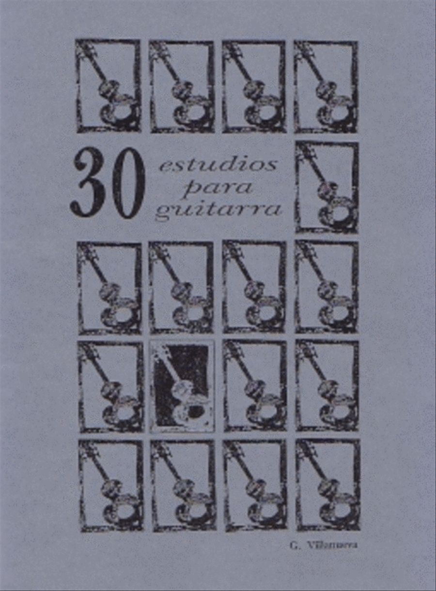 30 Estudis per a guitarra Guitar scores gallery preview page 1