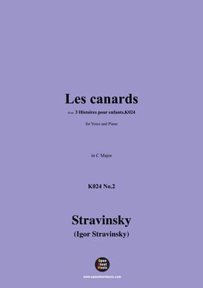 Stravinsky-Les canards(les cygnes)(1920),K024 No.2,in C Major