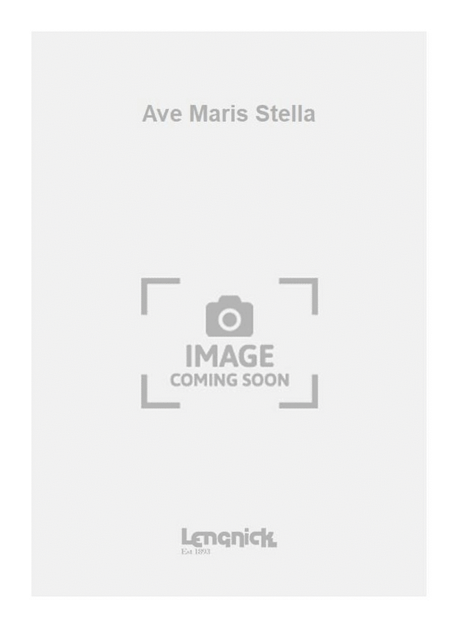 Ave Maris Stella 4-Part scores gallery preview page 1