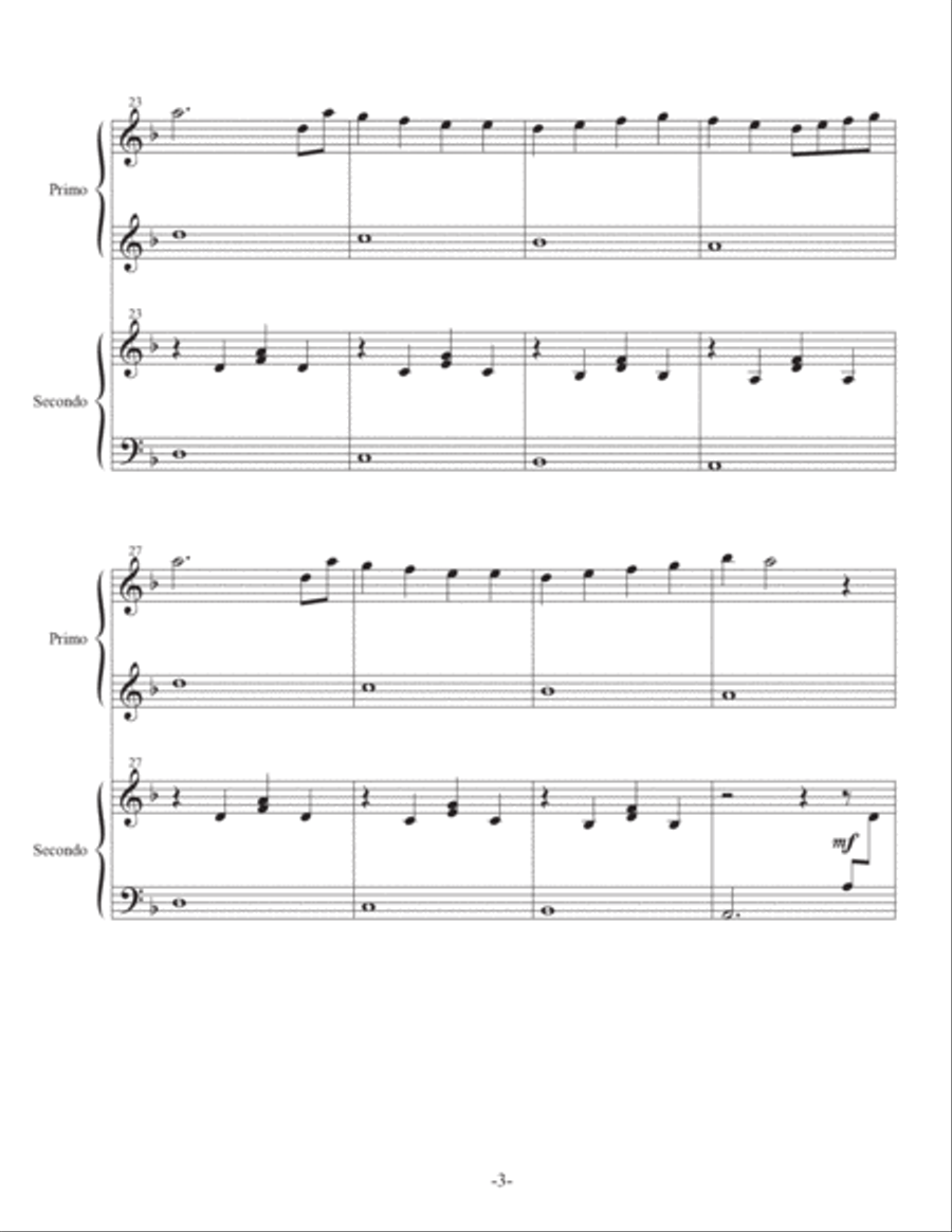 Mary, Did You Know? Mary, Did You Know? 1 Piano, 4-Hands scores gallery preview page 3
