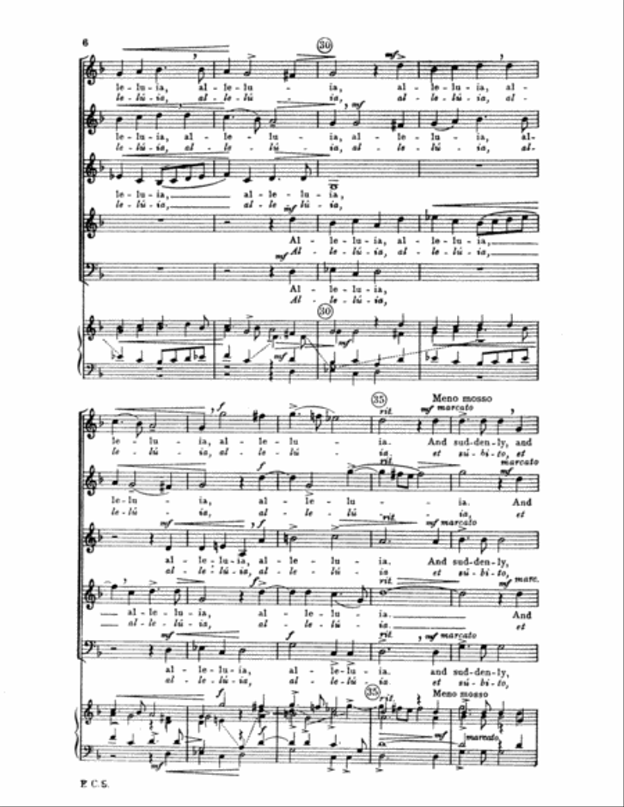 When the Day of Pentecost was Fully Come (Dum Complerentur Dies Pentecostes) 4-Part scores gallery preview page 6