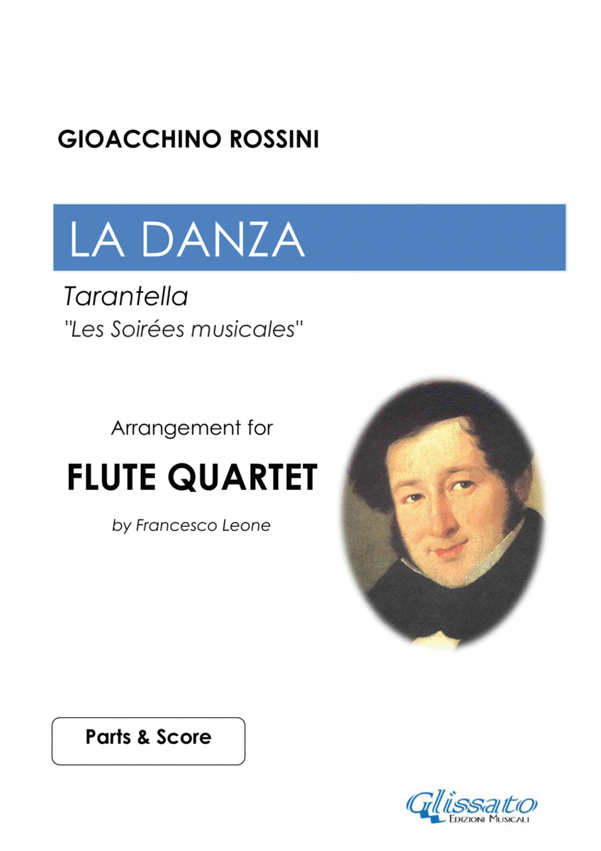 La Danza by Rossini - Flute Quartet (score & parts) image number null