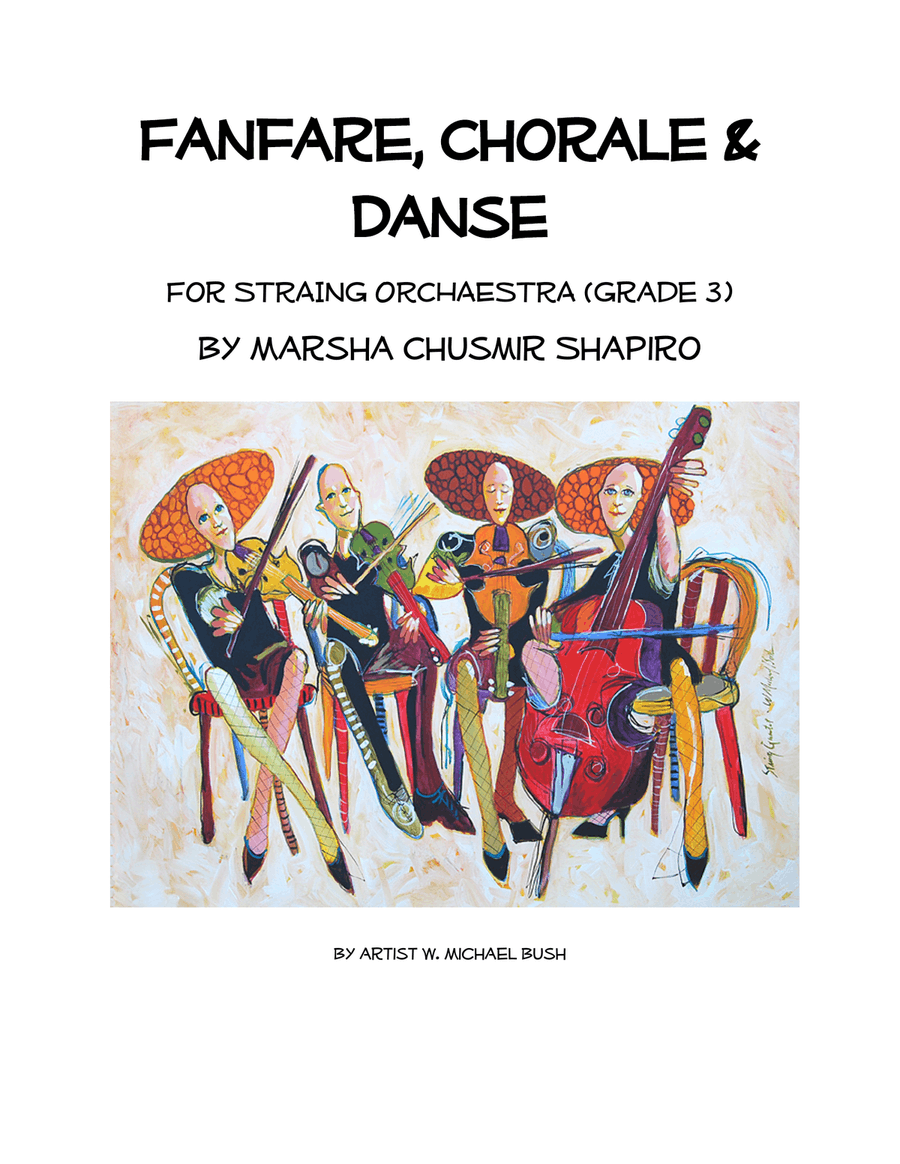 Fanfare, Chorale and Danse for String Orchestra String Orchestra scores gallery preview page 1