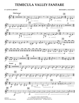 Temecula Valley Fanfare - Eb Alto Clarinet