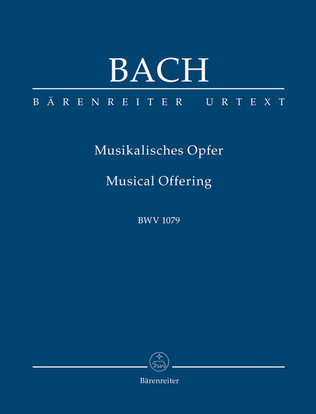 Book cover for Musikalisches Opfer BWV 1079