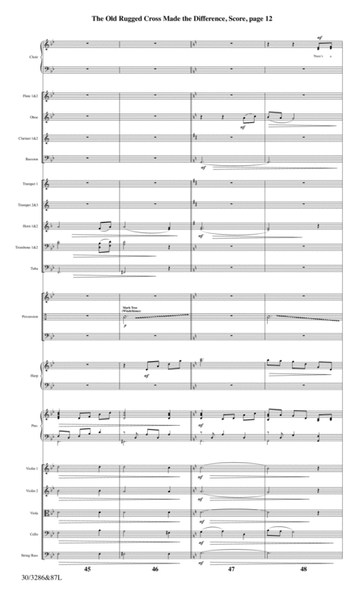 The Old Rugged Cross Made the Difference - Orchestra Score and CD with Printable Parts image number null