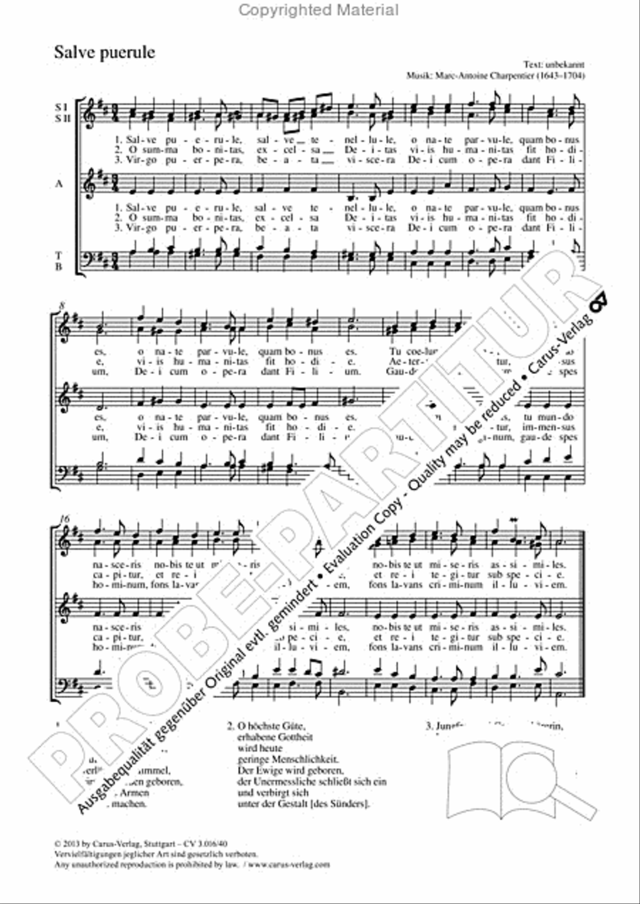 Salve puerule SSATB scores gallery preview page 2