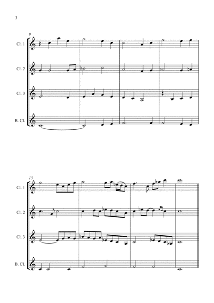 Londonderry Air (Danny Boy) - Jazz Arrangement for Clarinet Quartet Londonderry Air (Danny Boy) - Jazz Arrangement for Clarinet Quartet Clarinet Quartet scores gallery preview page 4