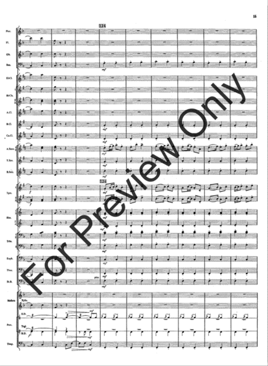 Rivercrest Overture Concert Band scores gallery preview page 17