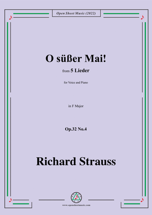 Richard Strauss-O süßer Mai!,in F Major,Op.32 No.4