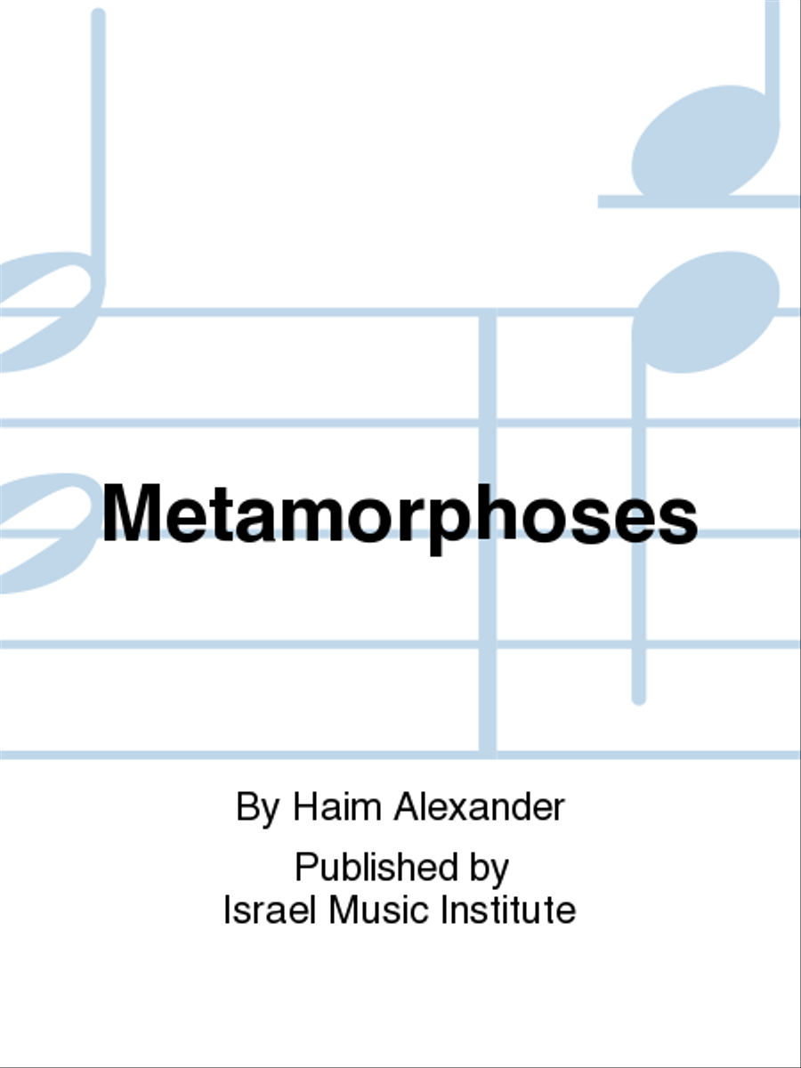 Metamorphoses Violin Solo scores gallery preview page 1