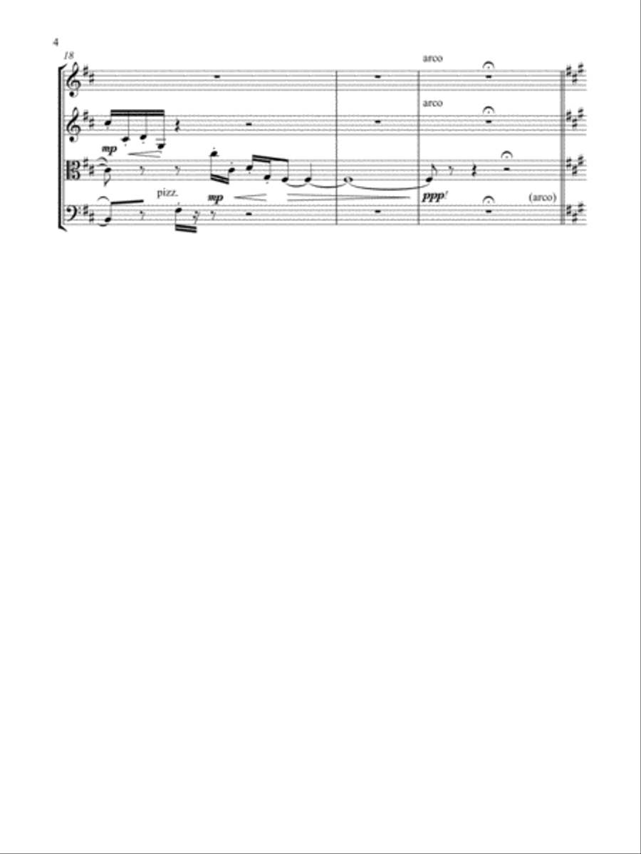 String Quartet #1 (Yuki) String Quartet scores gallery preview page 4