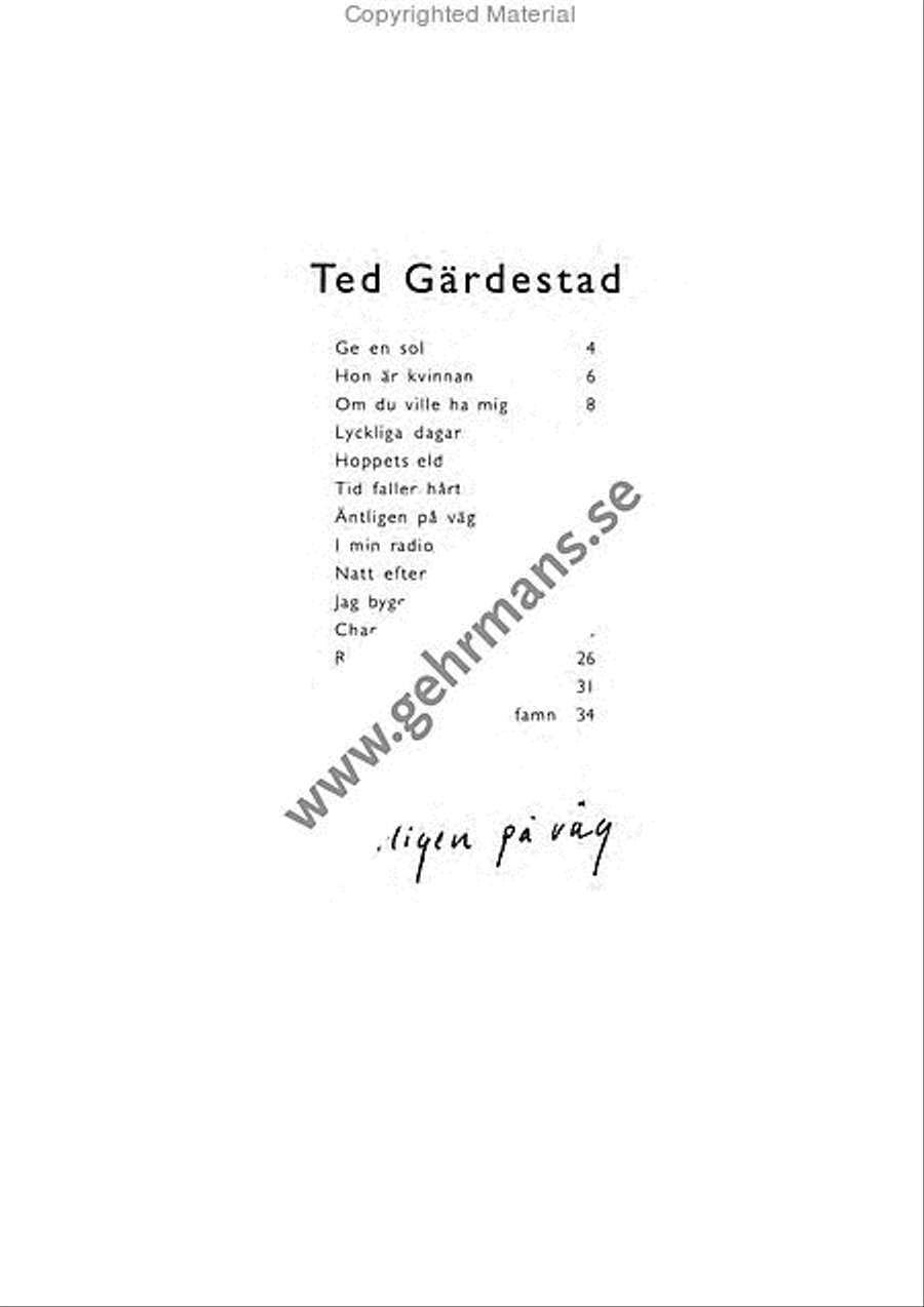 Antligen pa vag Antligen pa vag Piano, Vocal, Guitar scores gallery preview page 3