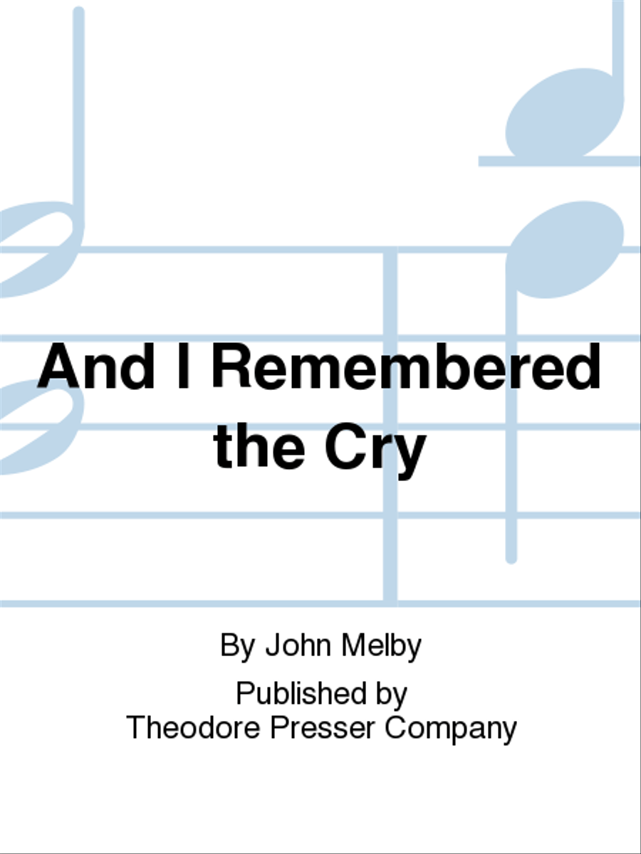 And I Remembered the Cry English Horn scores gallery preview page 1